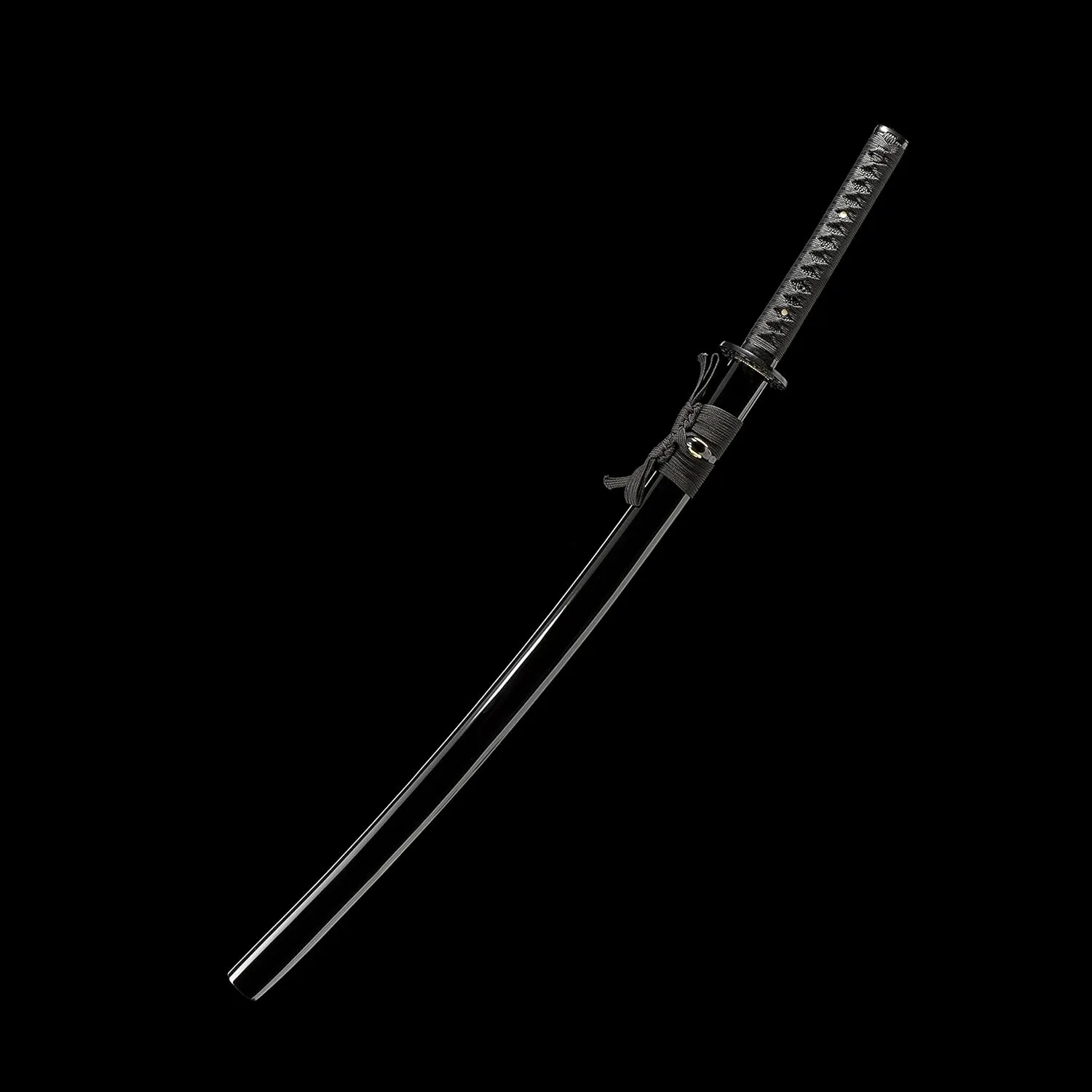 JIHPEN sword, Black Katana,Full Tang Samurai Sword,Sharp,Spring Steel Blade with Black Scabbard - 41inch Variety of Styles to Choose from