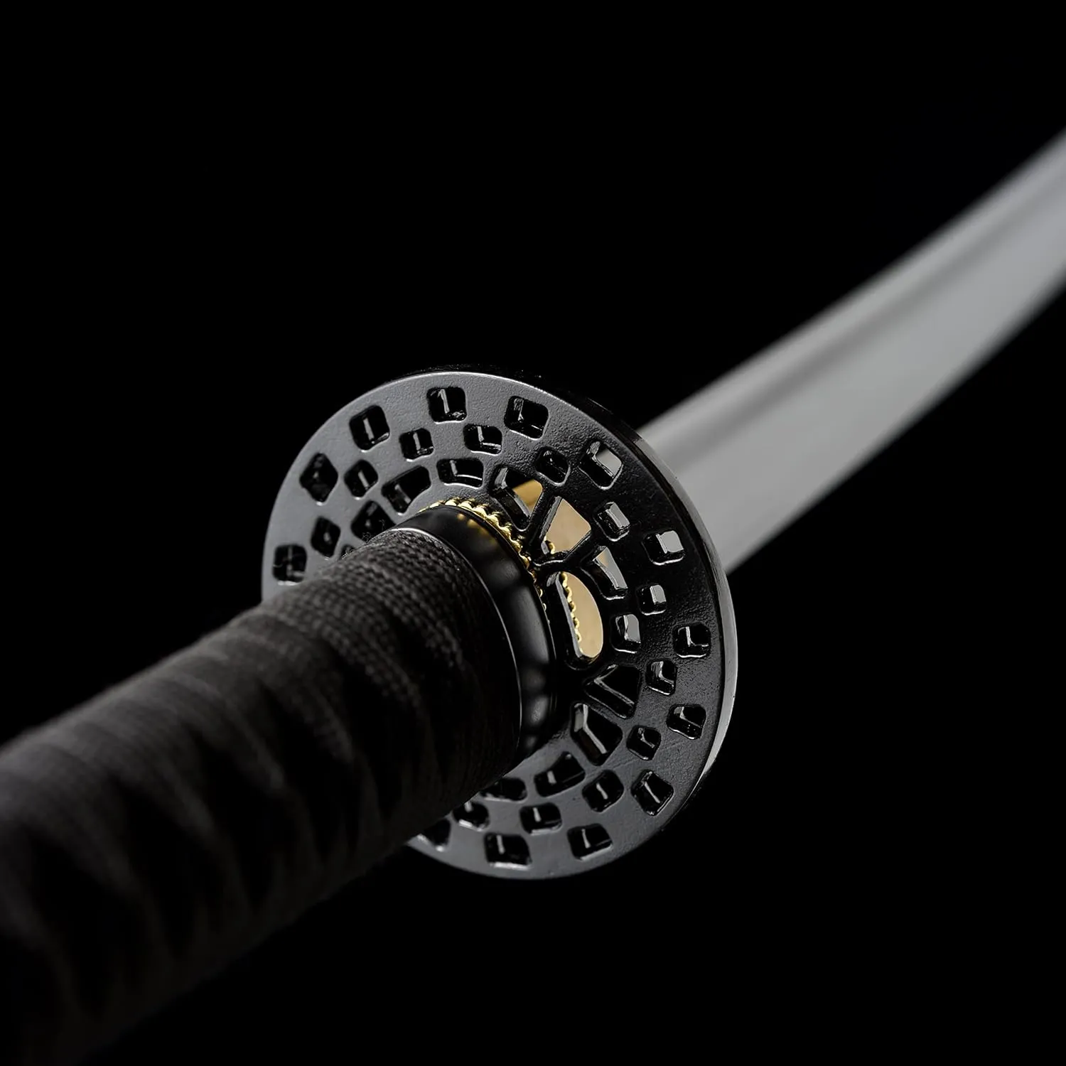 JIHPEN sword, Black Katana,Full Tang Samurai Sword,Sharp,Spring Steel Blade with Black Scabbard - 41inch Variety of Styles to Choose from
