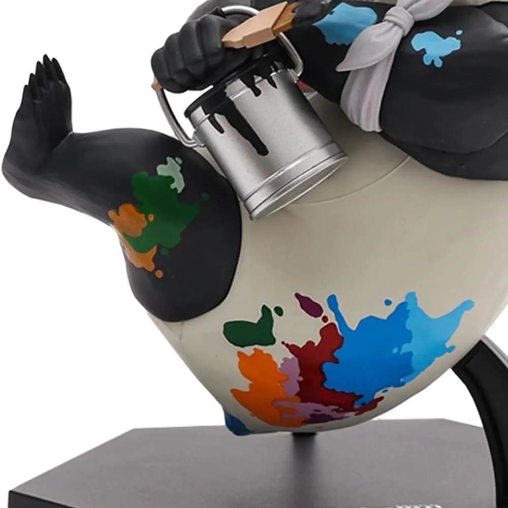 JJK Figure Panda Model, 16cm Painting Scene Anime Action Figure JJK Statue Handmade Collectible Desktop Figure Decoration Gifts