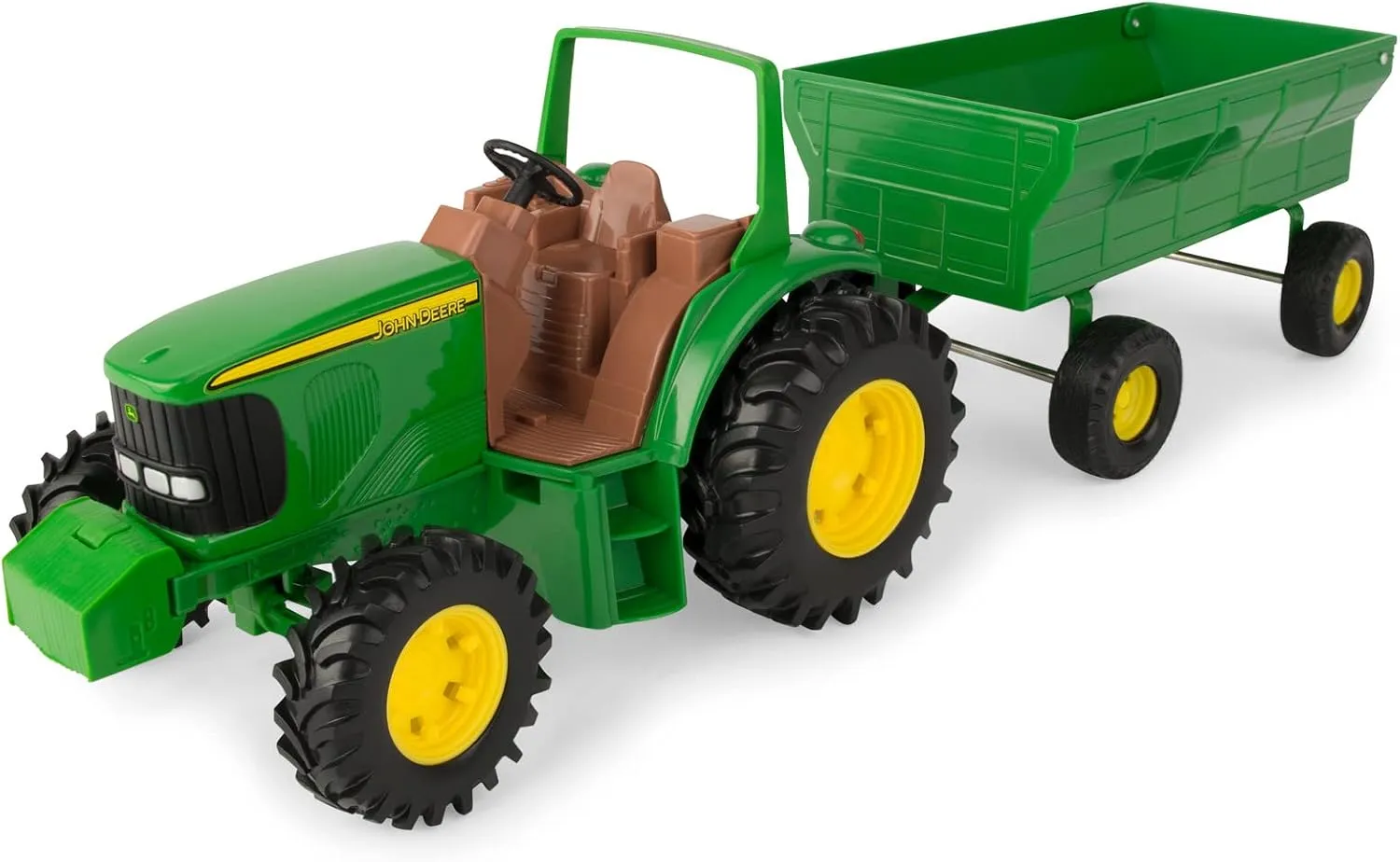 John Deere Kids Tractor Wagon Set - 8 Inch Toy Tractors for Toddlers Ages 3 and Up