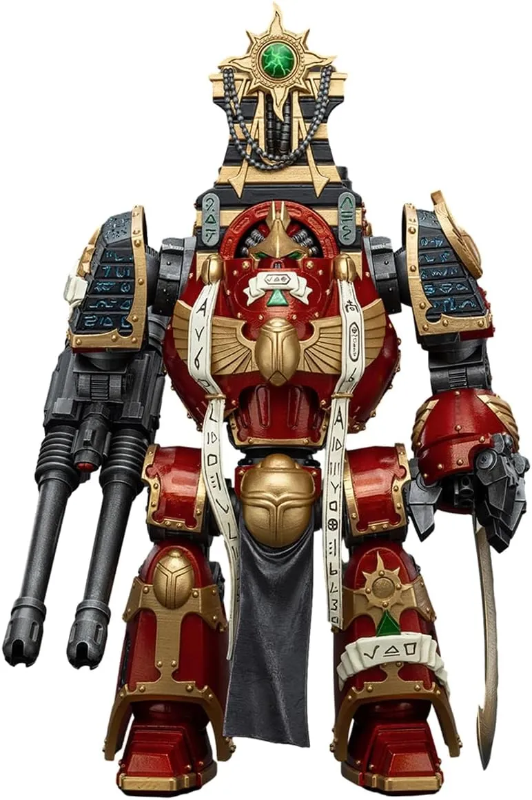 JOYTOY 1/18 Action Figure Warhammer 30K The Horus Heresy Thousand Sons Contemptor-Osiron Dreadnought with Gravis Force Blade and Gravis Autocannon Collection Model Birthday Gifts 11.81 inch