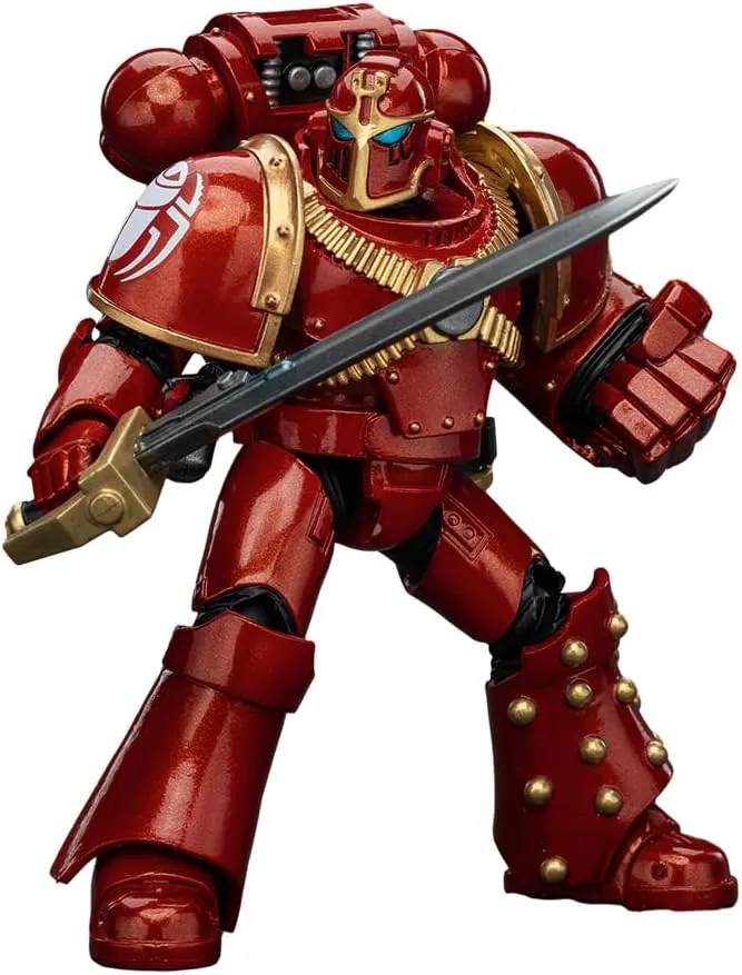 JOYTOY 1/18 Action Figure Warhammer 30K The Horus Heresy Thousand Sons Legion MK IV Tactical Squad Sergeant with Power Fist Collection Model Birthday Gifts 4.72 inch