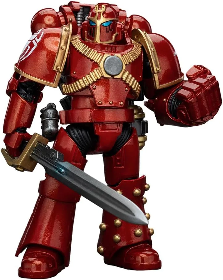JOYTOY 1/18 Action Figure Warhammer 30K The Horus Heresy Thousand Sons Legion MK IV Tactical Squad Sergeant with Power Fist Collection Model Birthday Gifts 4.72 inch