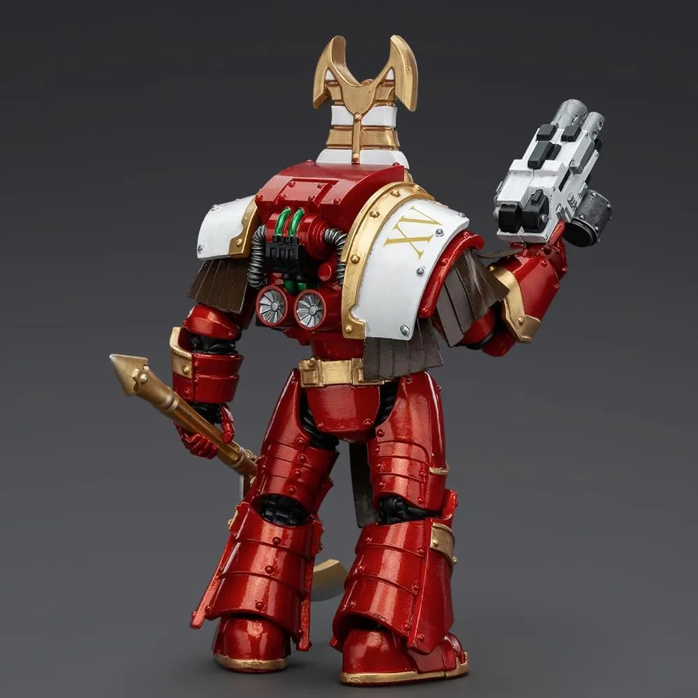 JOYTOY Warhammer 30K 1/18 Action Figure The Horus Heresy Thousand Sons Sekhmet Terminator Cabal Sekhmet with Combi-Melta and Achea Force Weapon Collection Model Birthday Gifts 5.35 Inches