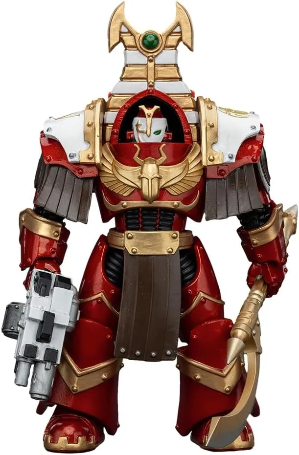 JOYTOY Warhammer 30K 1/18 Action Figure The Horus Heresy Thousand Sons Sekhmet Terminator Cabal Sekhmet with Combi-Melta and Achea Force Weapon Collection Model Birthday Gifts 5.35 Inches
