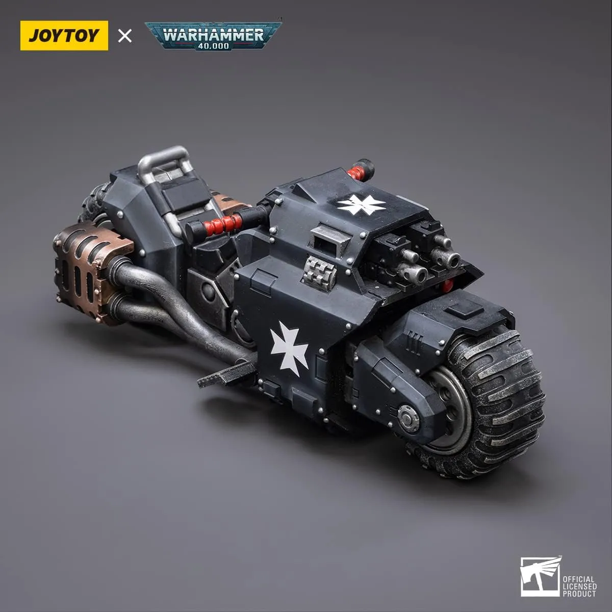 JOYTOY Warhammer 40,000 Action Figure 1/18 Black Templars Motorcycle Outriders and Brother Valtus Model…