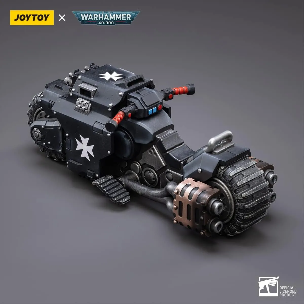 JOYTOY Warhammer 40,000 Action Figure 1/18 Black Templars Motorcycle Outriders and Brother Valtus Model…