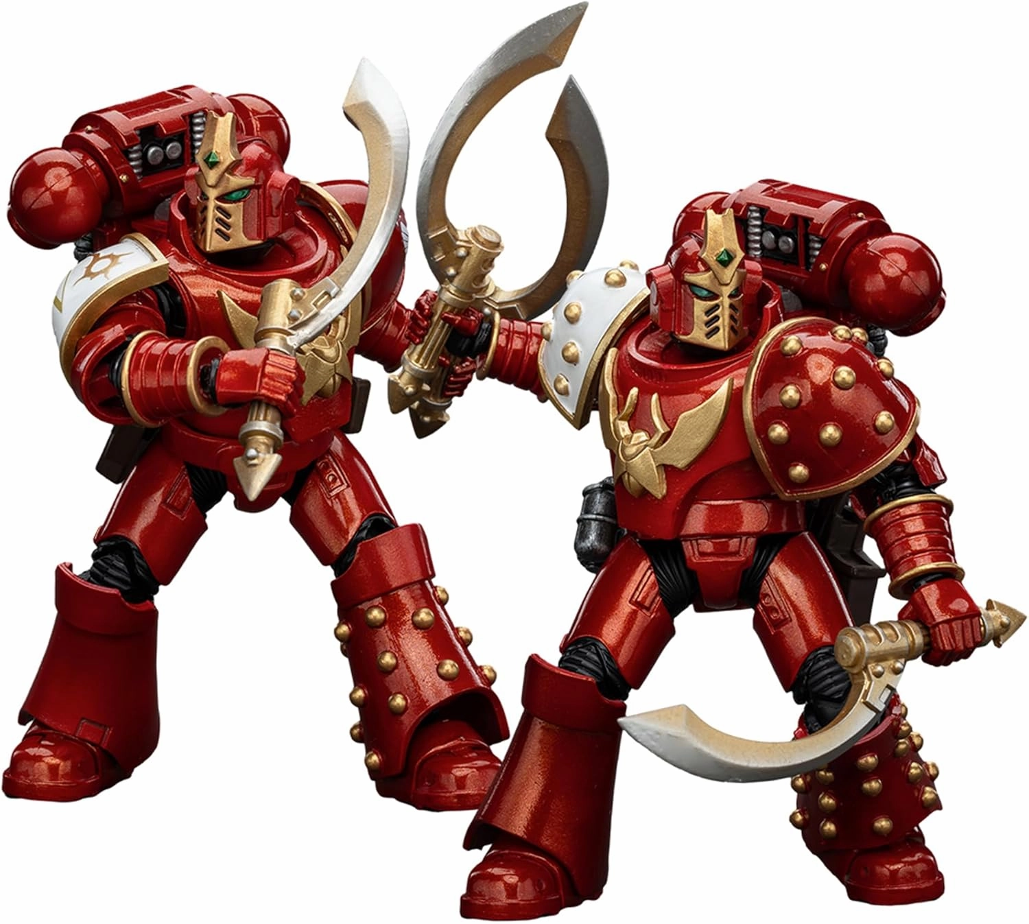 JOYTOY 1/18 Action Figure Warhammer 30K The Horus Heresy Thousand Sons Khenetai Occult Cabal Blademaster and Blade 2PCS Collection Model 4.72 inch
