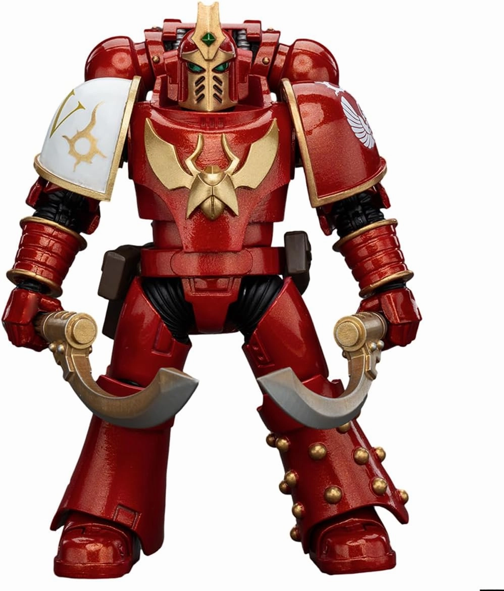 JOYTOY 1/18 Action Figure Warhammer 30K The Horus Heresy Thousand Sons Khenetai Occult Cabal Blademaster and Blade 2PCS Collection Model 4.72 inch