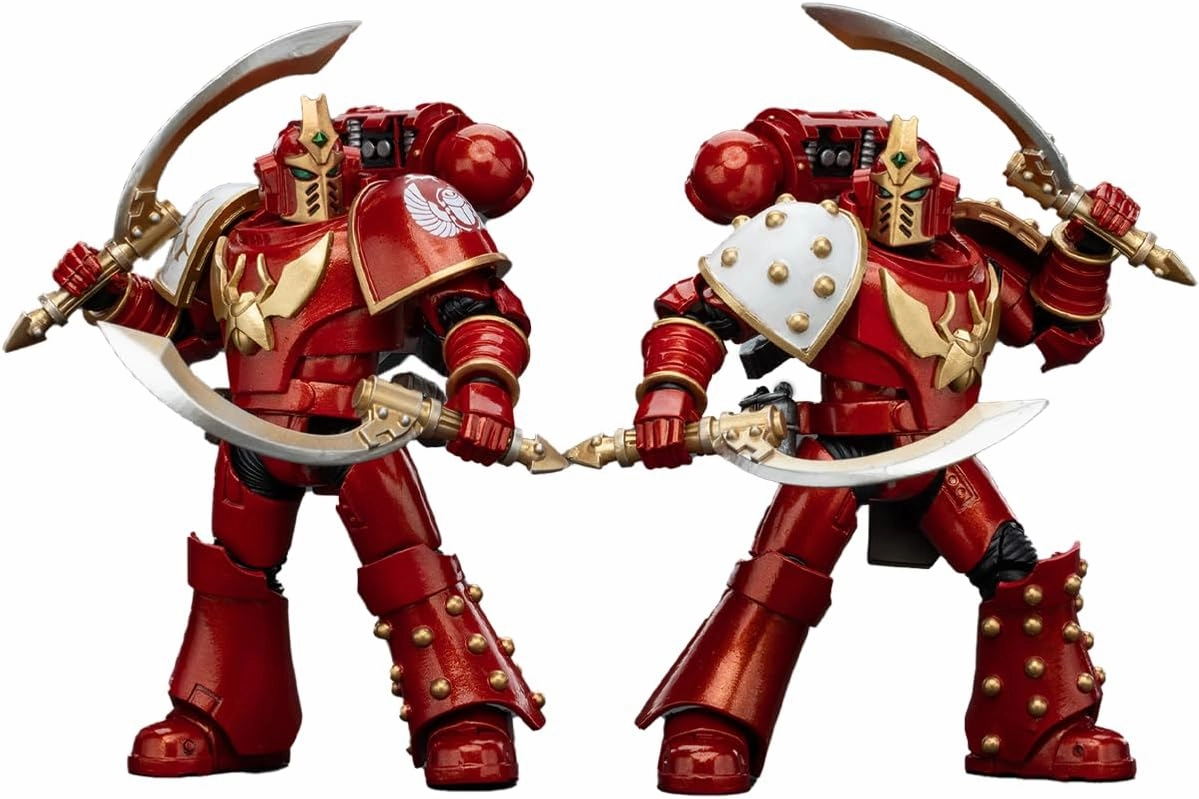 JOYTOY 1/18 Action Figure Warhammer 30K The Horus Heresy Thousand Sons Khenetai Occult Cabal Blademaster and Blade 2PCS Collection Model 4.72 inch