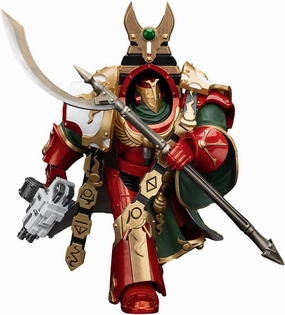 JOYTOY 1/18 Action Figure Warhammer 30K The Horus Heresy Thousand sons Legion Praetor in Cataphractii Terminator Armour Collection Model Birthday Gifts 4.84 inch