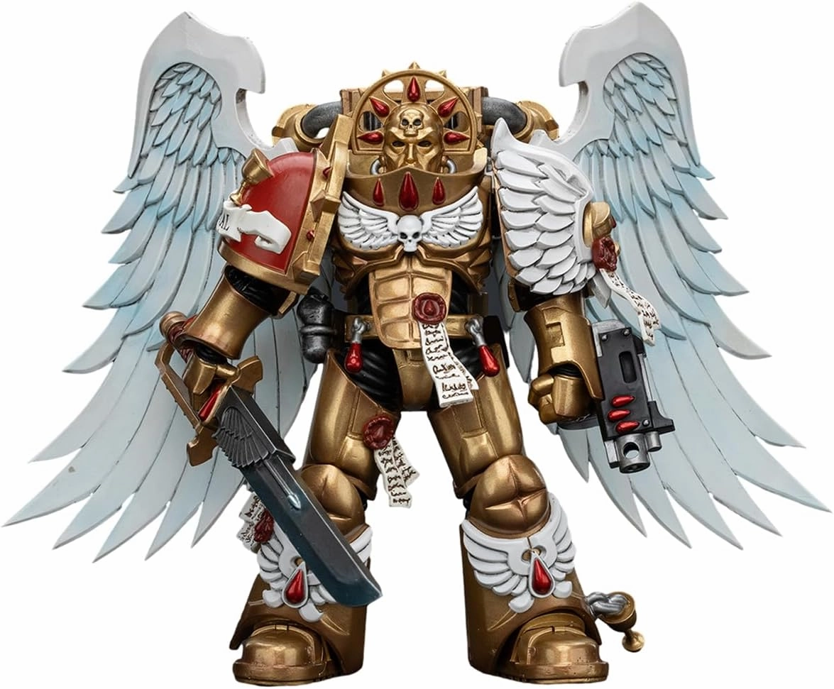 JOYTOY Warhammer 40,000 1/18 Blood Angels Sanguinary Guard with Encarmine Sword 1 Collection Model Birthday Gift 4.8 Inch