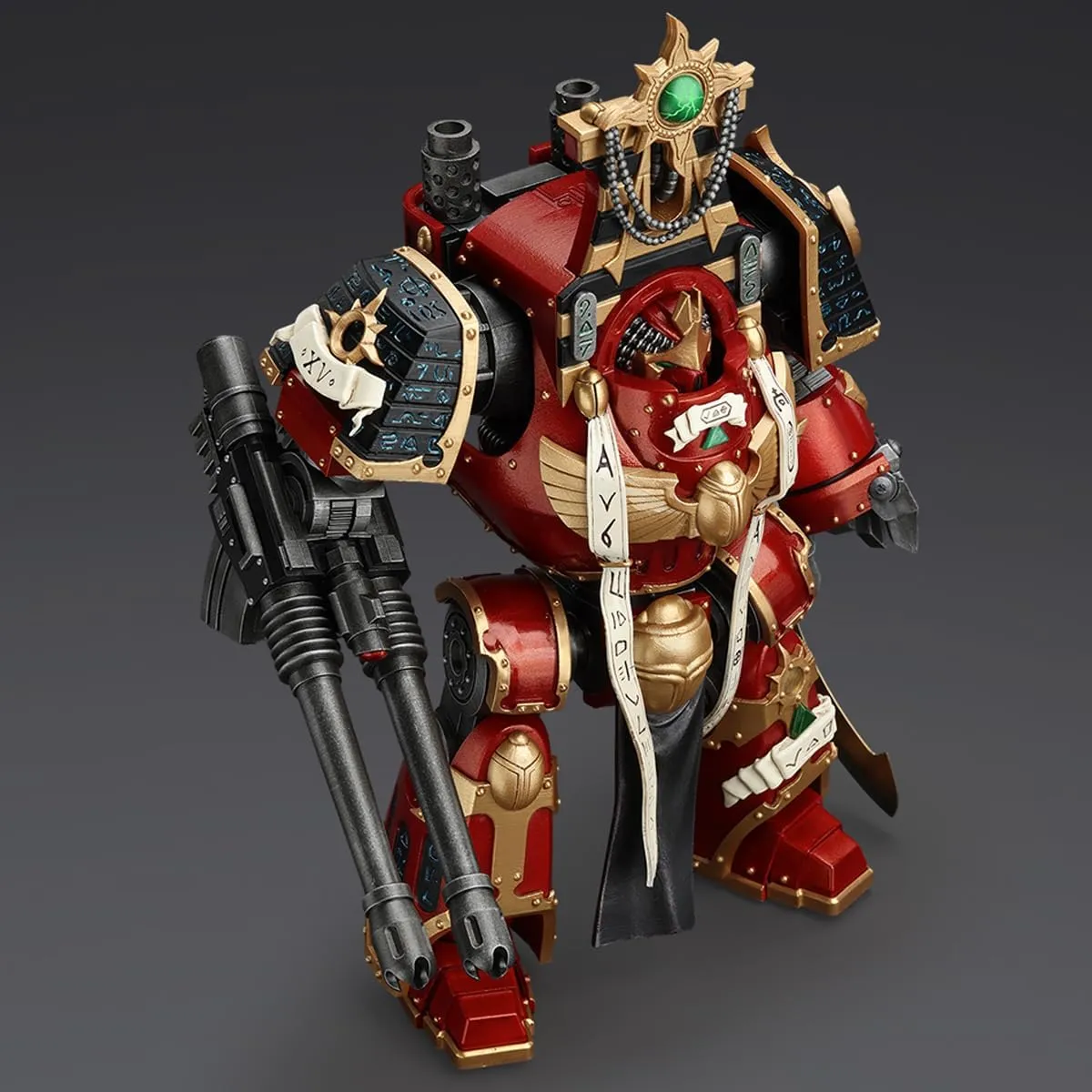 JOYTOYAction Figure 1/18 Strife The Horus Heresy Thousand Sons Contemptor-Osiron Dreadnought with Gravis Force Blade and Gravis Autocannon Collection Model Birthday Gifts 11.81 inch