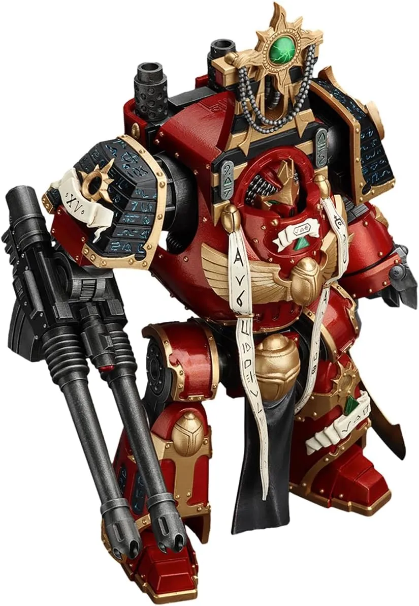 JOYTOYAction Figure 1/18 Strife The Horus Heresy Thousand Sons Contemptor-Osiron Dreadnought with Gravis Force Blade and Gravis Autocannon Collection Model Birthday Gifts 11.81 inch