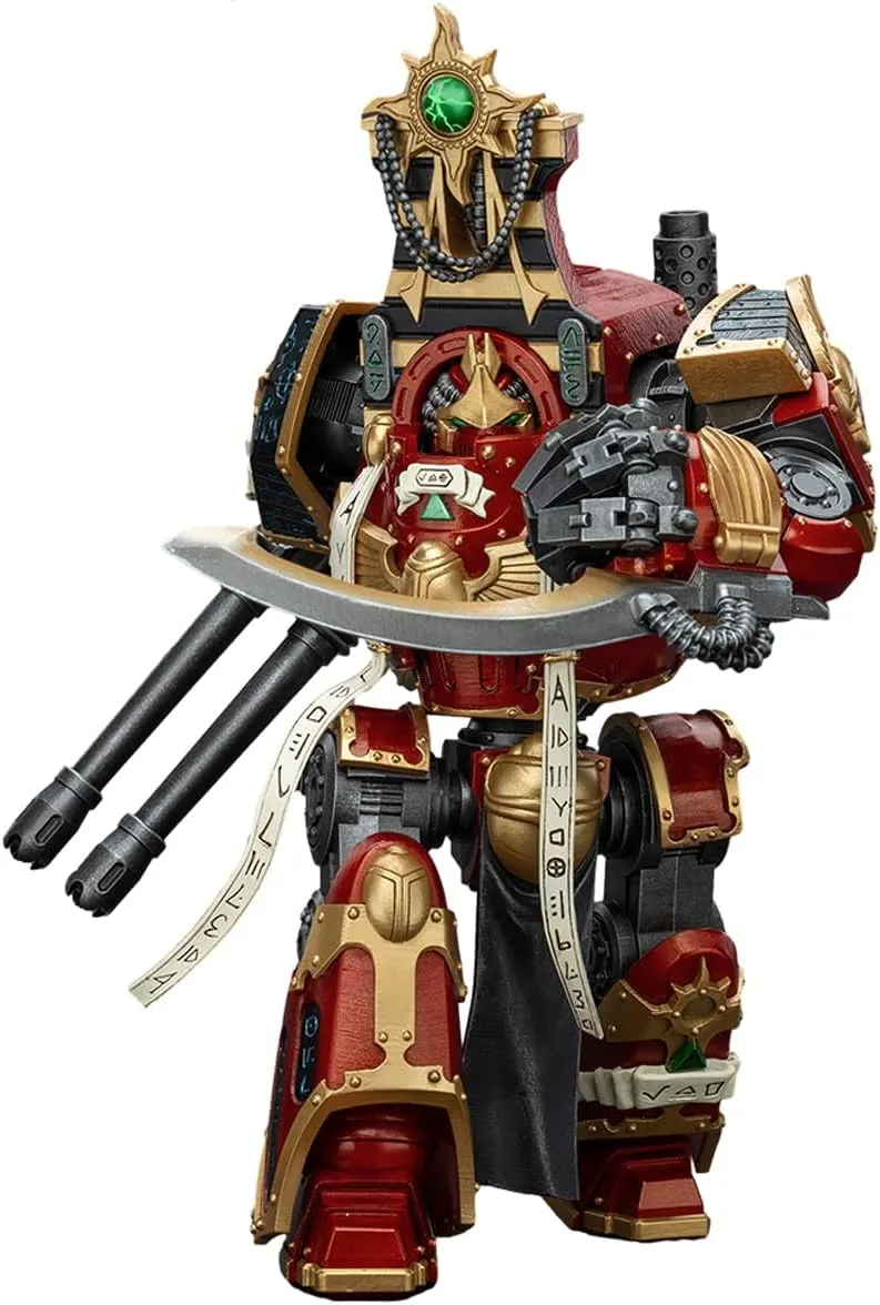 JOYTOYAction Figure 1/18 Strife The Horus Heresy Thousand Sons Contemptor-Osiron Dreadnought with Gravis Force Blade and Gravis Autocannon Collection Model Birthday Gifts 11.81 inch