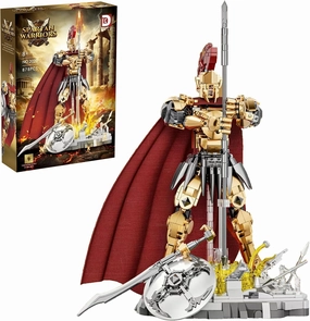 JRUTH Spartan Warrior Knight Building Set - Roman Soldier Armor Model with Battle Base, Ideal for Home Display, Birthday for Adults and Boys Age 12  (880 Pieces)