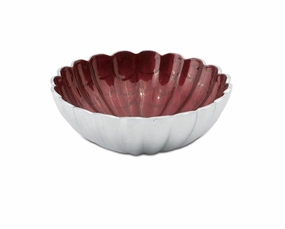 Julia Knight 8.5" Round Peony Bowl in Pomegranate