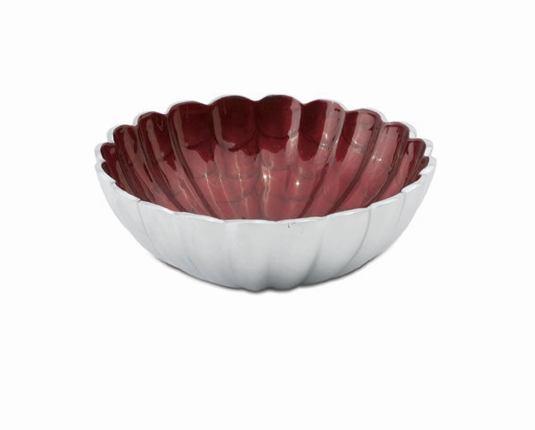 Julia Knight 8.5" Round Peony Bowl in Pomegranate