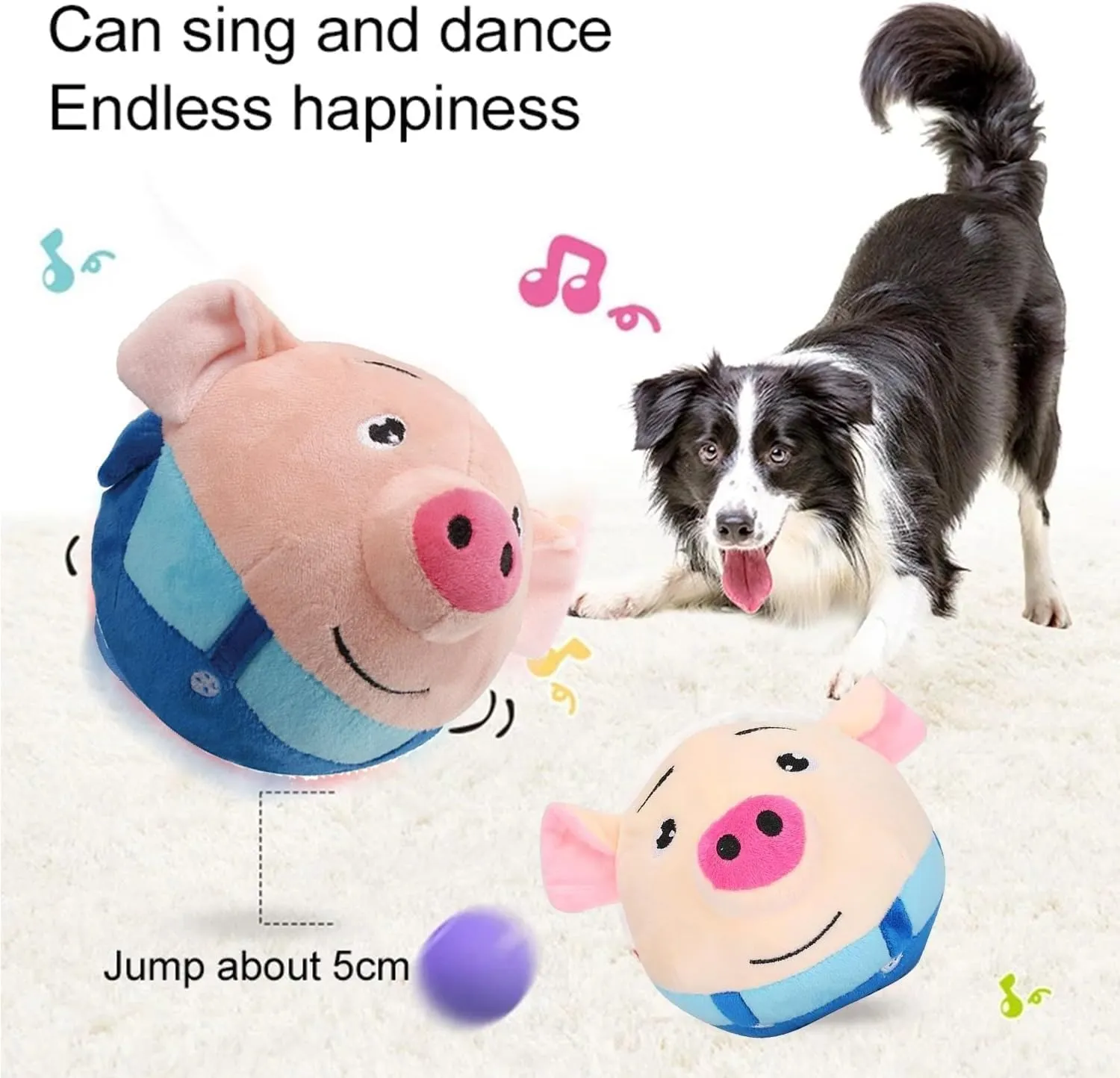 Jumping piggy ball | interactive toy ball