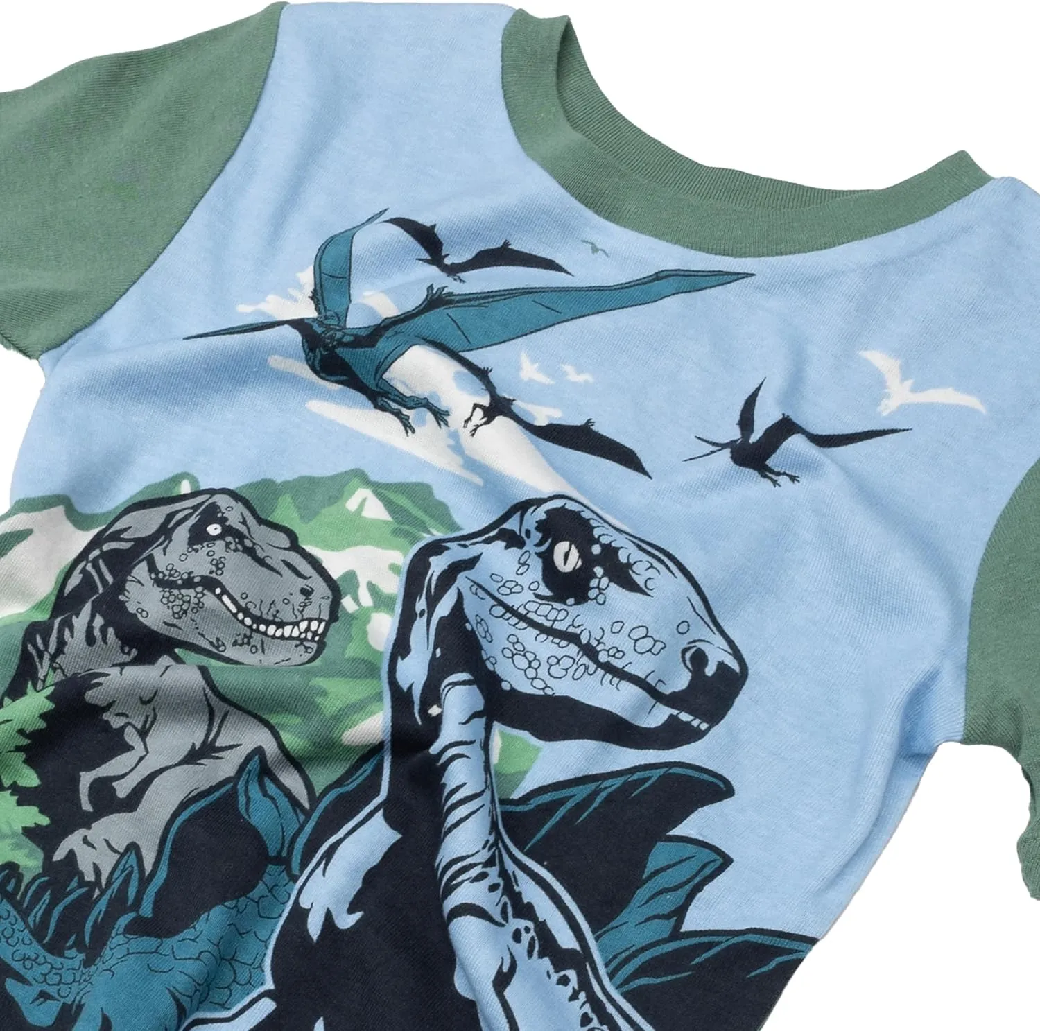 Jurassic World Boys' 4-Piece Snug-fit Cotton Pajama Set, Soft & Cute for Kids