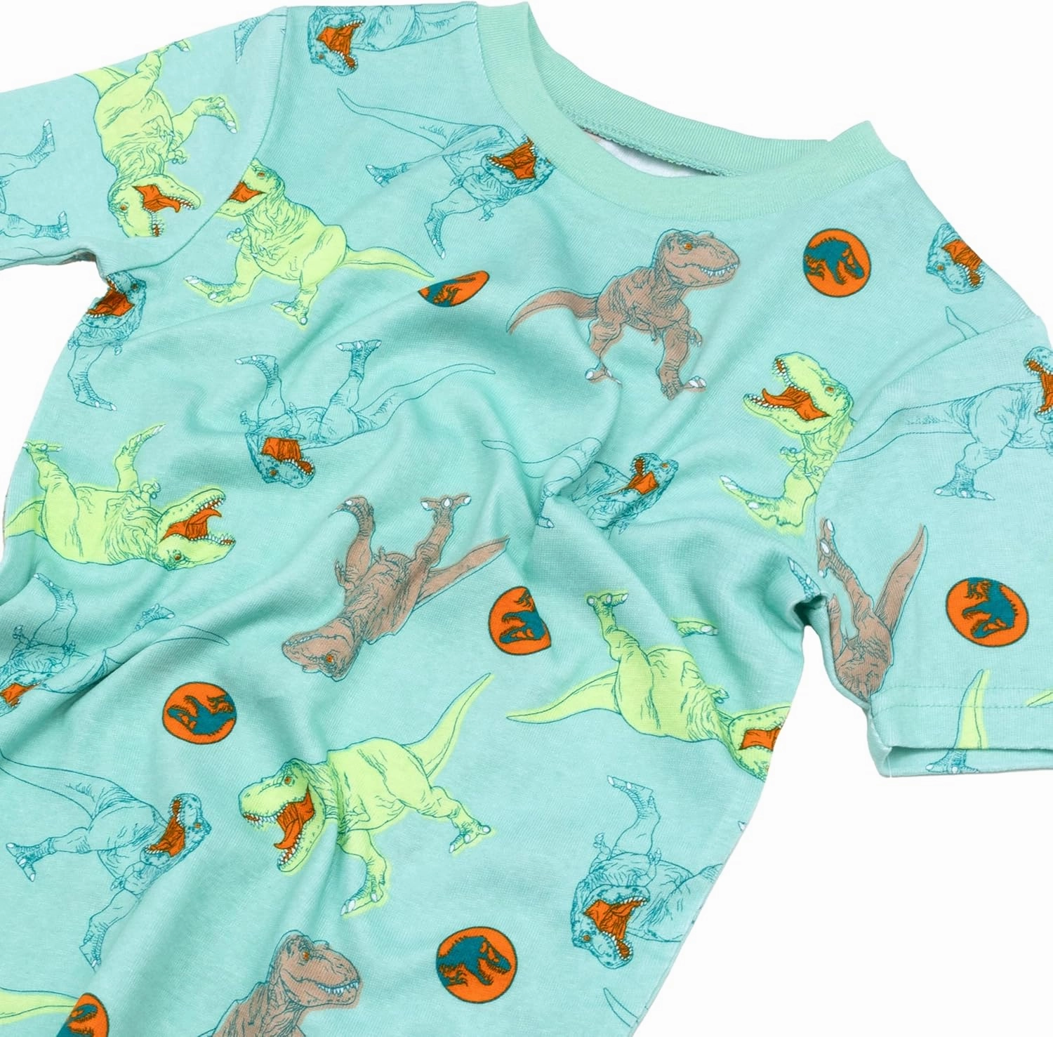 Jurassic World Boys' 4-Piece Snug-fit Cotton Pajama Set, Soft & Cute for Kids