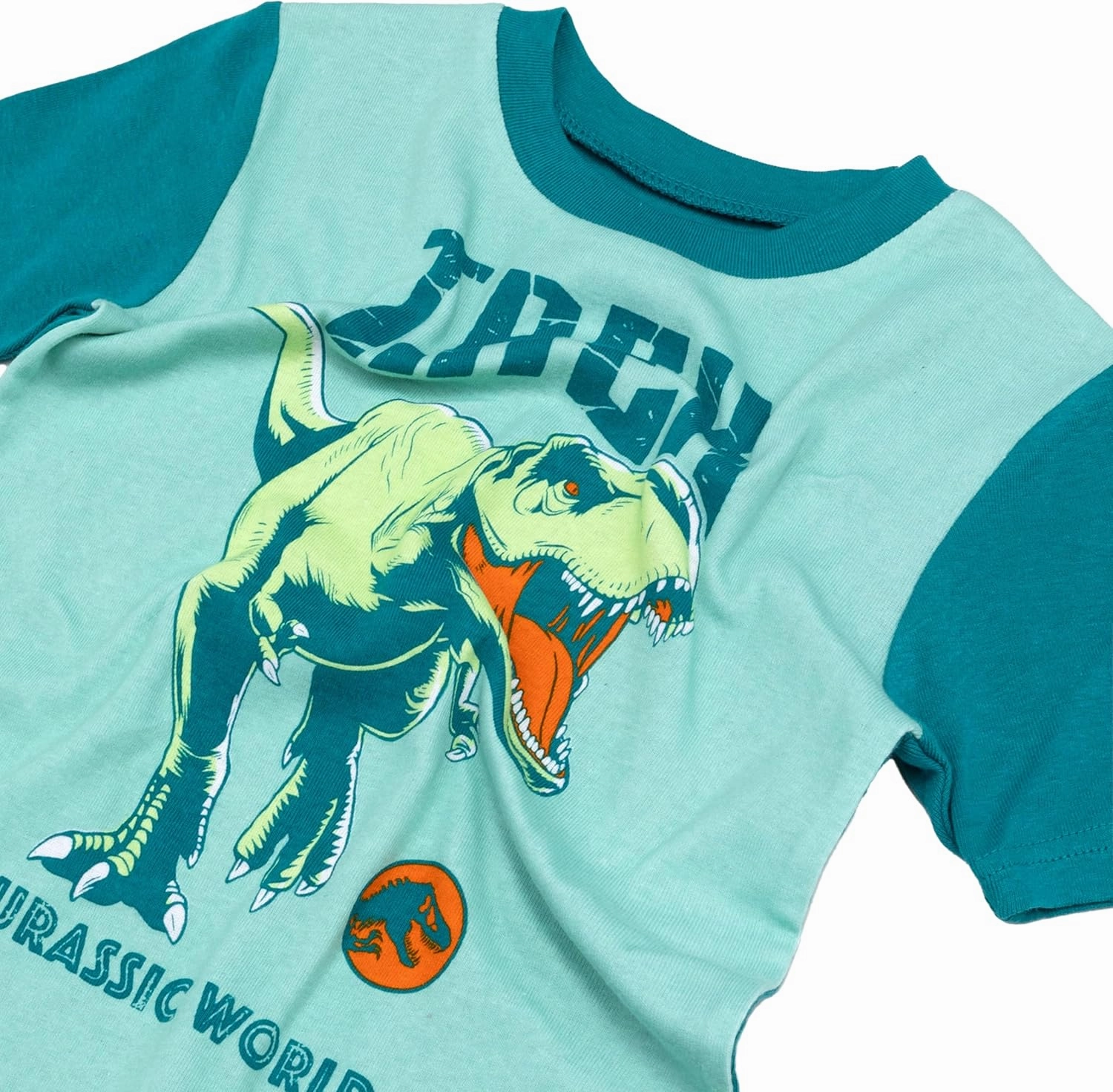 Jurassic World Boys' 4-Piece Snug-fit Cotton Pajama Set, Soft & Cute for Kids