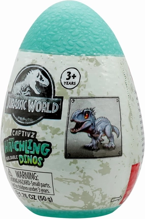 Jurassic World CAPTIVZ HATCHLINGS Edition Slime Eggs with BUILDABLE Baby Dinosaur Toy and Slime. Ideal Present for Boys and Girls. Styles Vary, ONE SUPLKIED at Random