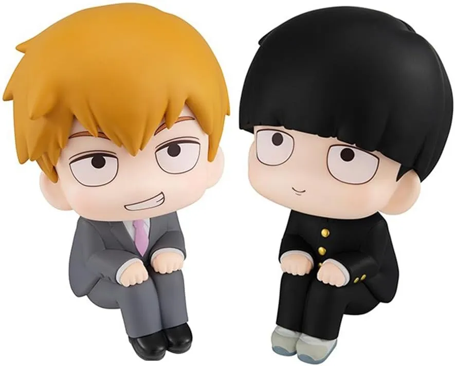 Kageyama Shigeo/Mob Figure Reigen Look Up Figure Anime Figurine Mini Cartoon Action Figure Statue Collectible PVC Model Desktop Decoration Gifts 11cm/4.3in