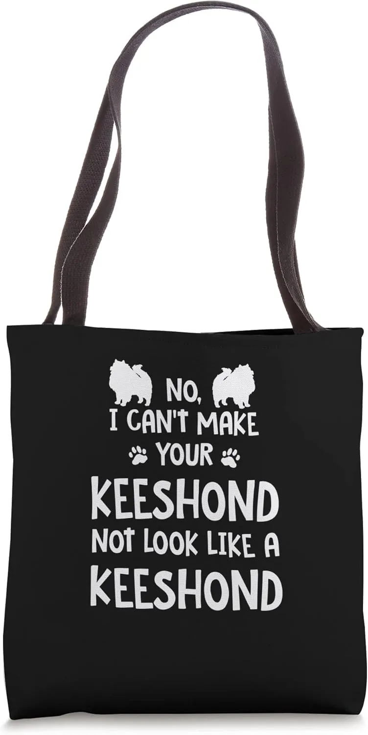 Keeshond Pet Grooming Sayings German Spitz Quotes Tote Bag