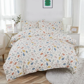 Kid 's Duvet Cover Set-Dinosaurs