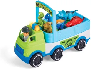 Kidoozie Dino Adventure Hauler - Interactive Vehicle & Playset with Lights & Sounds!