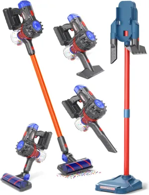 Kids Vacuum That Really Works, Toddler Vacuum Toy That Works, Play Working Kids with Real Suction Pretend Cleaning Toys Cleaner Set for Toddlers