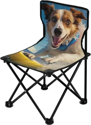 Kigai Folding Camping Chair Heavy Duty Chair Ultralight Compact Portable Beach Chair for Outdoor Camp, Hiking, Travel, Beach, Sporting Event and Picnic, Colorful Pattern
