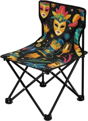 Kigai Folding Camping Chair Heavy Duty Chair Ultralight Compact Portable Beach Chair for Outdoor Camp, Hiking, Travel, Beach, Sporting Event and Picnic, Mardi Gras