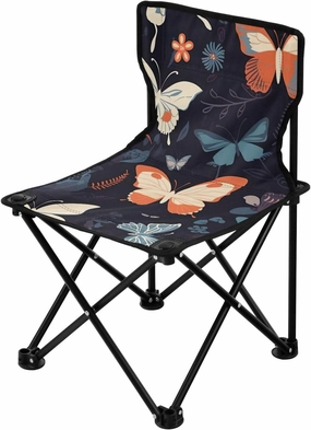 Kigai Folding Camping Chair Heavy Duty Chair Ultralight Compact Portable Beach Chair for Outdoor Camp, Hiking, Travel, Beach, Sporting Event and Picnic, Cute Butterfies