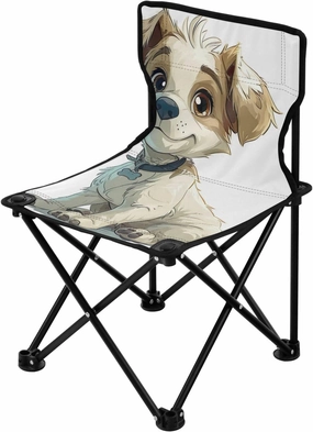 Kigai Folding Camping Chair Heavy Duty Chair Ultralight Compact Portable Beach Chair for Outdoor Camp, Hiking, Travel, Beach, Sporting Event and Picnic, Cute Dog