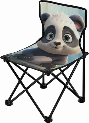 Kigai Folding Camping Chair Heavy Duty Chair Ultralight Compact Portable Beach Chair for Outdoor Camp, Hiking, Travel, Beach, Sporting Event and Picnic, Cute Panda