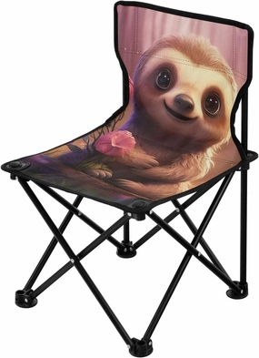Kigai Folding Camping Chair Heavy Duty Chair Ultralight Compact Portable Beach Chair for Outdoor Camp, Hiking, Travel, Beach, Sporting Event and Picnic, Cute Sloth