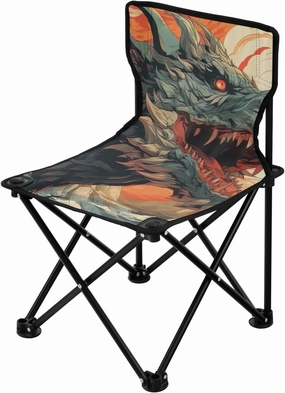 Kigai Folding Camping Chair Heavy Duty Chair Ultralight Compact Portable Beach Chair for Outdoor Camp, Hiking, Travel, Beach, Sporting Event and Picnic, Dark Dragon