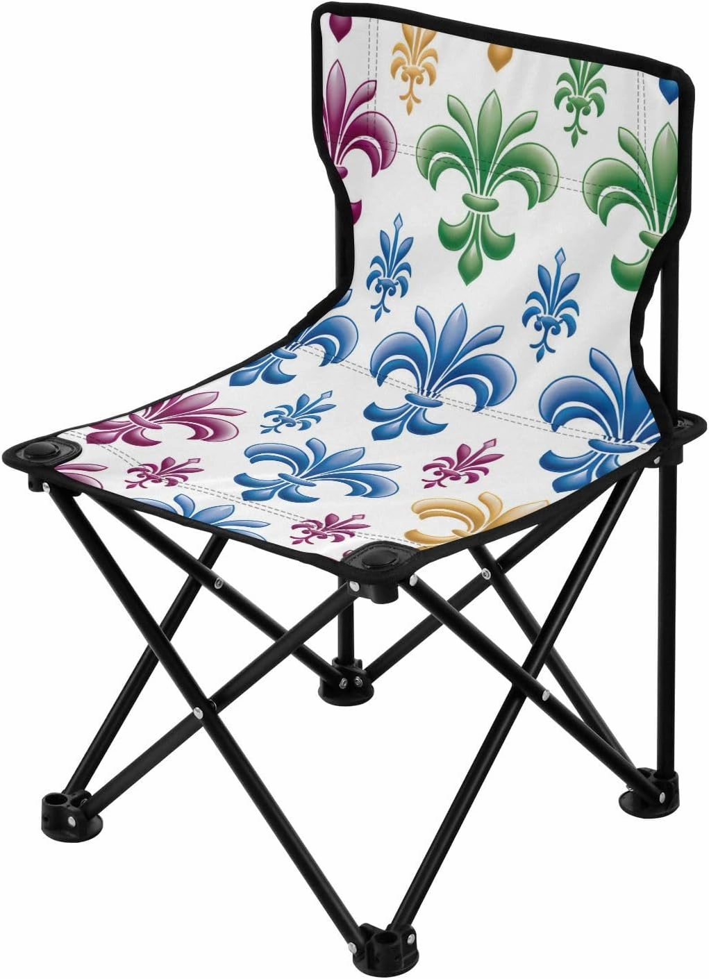 Kigai Folding Camping Chair Heavy Duty Chair Ultralight Compact Portable Beach Chair for Outdoor Camp, Hiking, Travel, Beach, Sporting Event and Picnic, Mardi Gras
