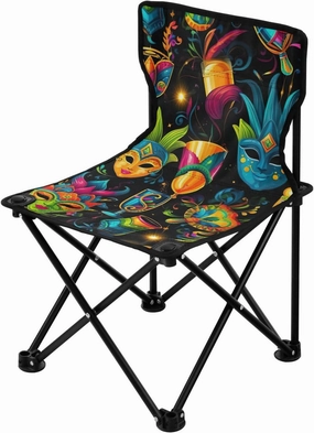 Kigai Folding Camping Chair Heavy Duty Chair Ultralight Compact Portable Beach Chair for Outdoor Camp, Hiking, Travel, Beach, Sporting Event and Picnic, Mardi Gras