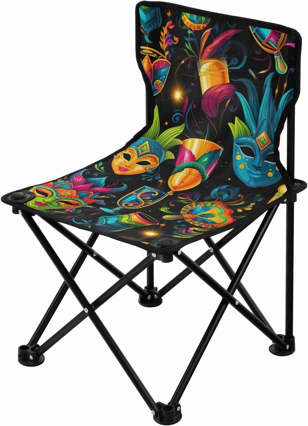 Kigai Folding Camping Chair Heavy Duty Chair Ultralight Compact Portable Beach Chair for Outdoor Camp, Hiking, Travel, Beach, Sporting Event and Picnic, Mardi Gras