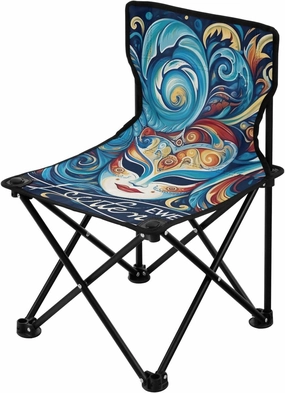 Kigai Folding Camping Chair Heavy Duty Chair Ultralight Compact Portable Beach Chair for Outdoor Camp, Hiking, Travel, Beach, Sporting Event and Picnic, Mardi Gras