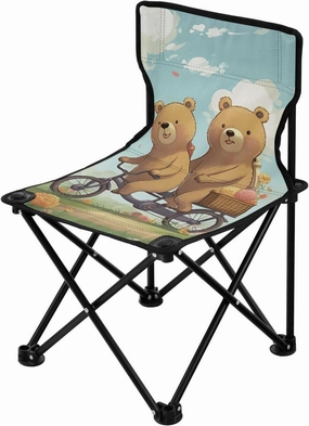 Kigai Folding Camping Chair Heavy Duty Chair Ultralight Compact Portable Beach Chair for Outdoor Camp, Hiking, Travel, Beach, Sporting Event and Picnic, Riding Bear