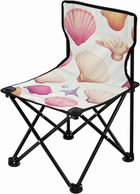 Kigai Folding Camping Chair Heavy Duty Chair Ultralight Compact Portable Beach Chair for Outdoor Camp, Hiking, Travel, Beach, Sporting Event and Picnic, Seashell Pattern