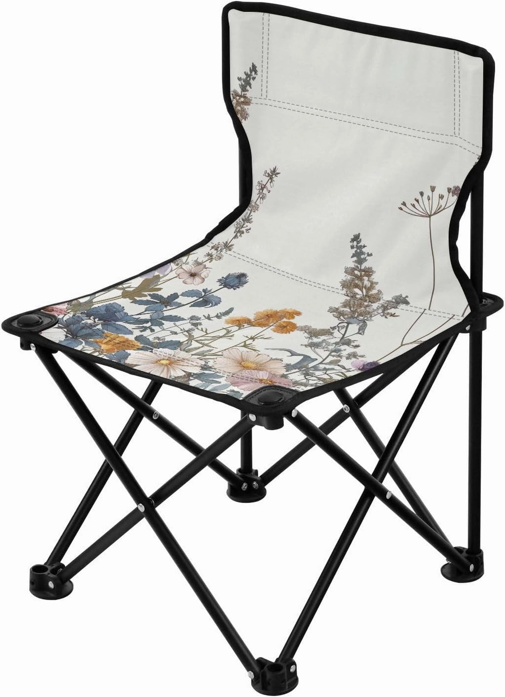 Kigai Folding Camping Chair Heavy Duty Chair Ultralight Compact Portable Beach Chair for Outdoor Camp, Hiking, Travel, Beach, Sporting Event and Picnic, Spring Flowers