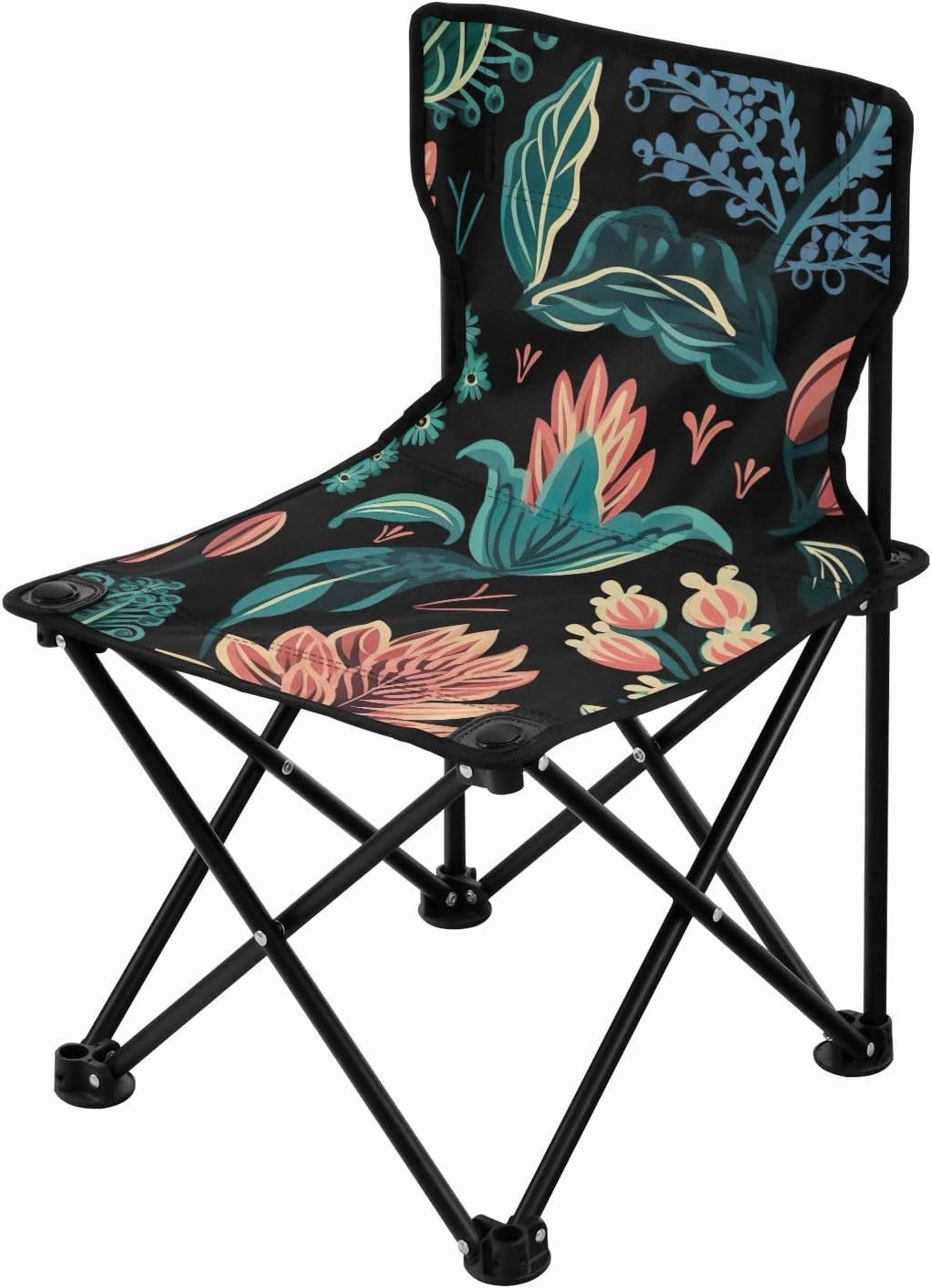 Kigai Folding Camping Chair Heavy Duty Chair Ultralight Compact Portable Beach Chair for Outdoor Camp, Hiking, Travel, Beach, Sporting Event and Picnic, Spring Flowers