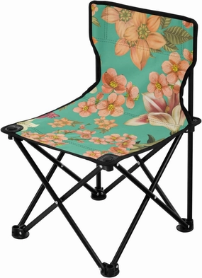 Kigai Folding Camping Chair Heavy Duty Chair Ultralight Compact Portable Beach Chair for Outdoor Camp, Hiking, Travel, Beach, Sporting Event and Picnic, Vintage Flower