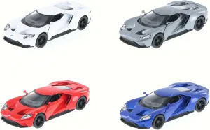 KiNSMART - 2017 Ford GT SetOf4 5" 1:38 Scale Die Cast Model Toy Super Car