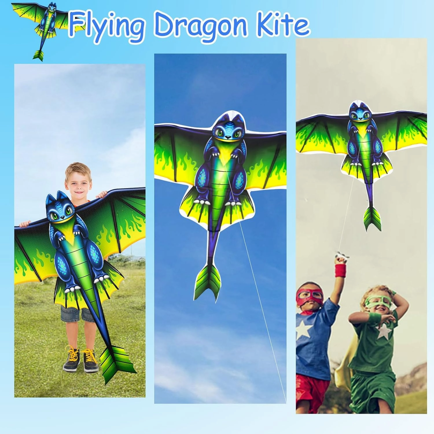Kite for Kids Age 4-8 8-12, Large Kites for Adults Easy to Fly with 328ft Kite String,Perfect Beginner Kites for Kids Ages 3-5 Beach Trip Park Family Activities Outdoor Games